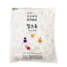 ▶과자마켓◀ 밀크츄 믹스 1KG(1봉 250여개) x 10개/무료배송